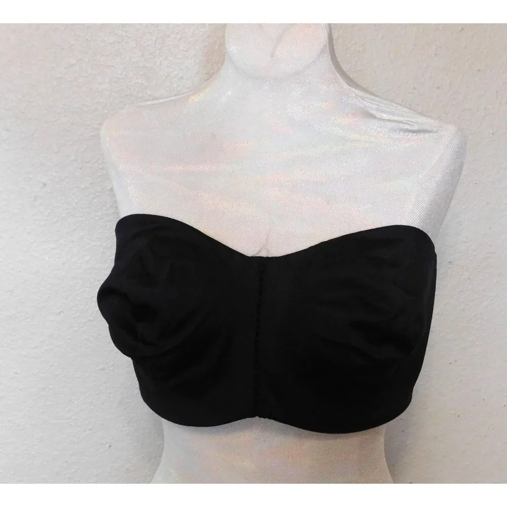 Soma Convertible Bra 38DDD Black Strapless Cross Back Adjustable Straps - Picture 2 of 8